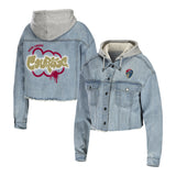 Women's NC Courage WEAR Cropped Denim Jacket - Front View