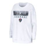 Women's NC Courage WEAR White Crewneck - Front View