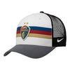 Adult Nike NC Courage Grey Striped Trucker Hat