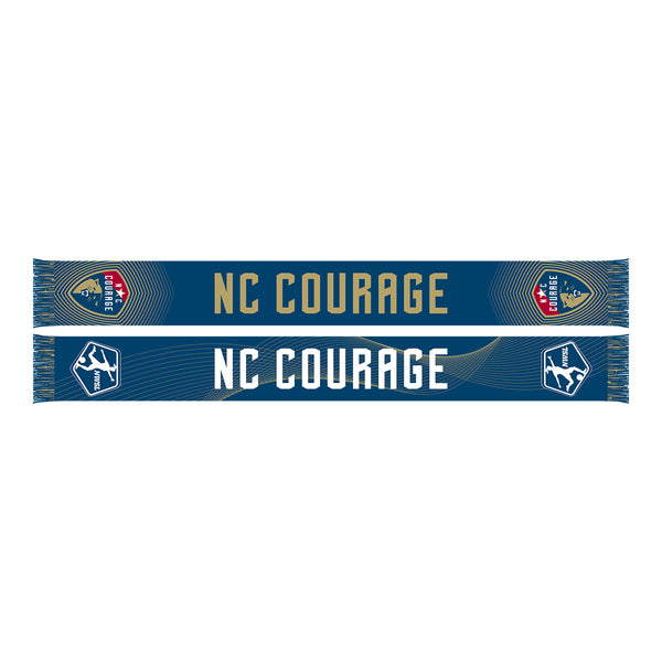 NWSL 2024 Draft NC Courage Blue Scarf - Front View