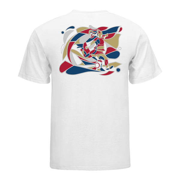 Unisex NC Courage Mosaic Motion White Tee