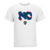 Unisex NC Courage Bubbly White Tee