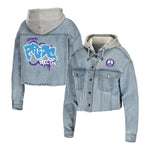 Women's Orlando Pride WEAR Cropped Denim Jacket - Front View