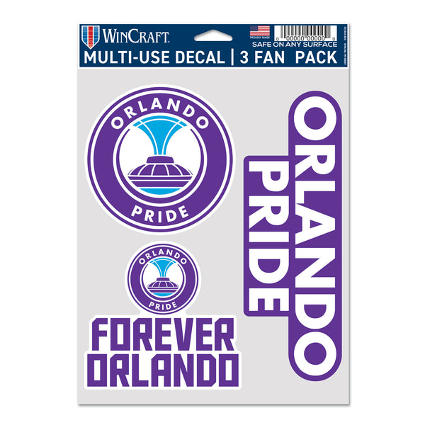 WinCraft Orlando Pride 3-Pack Stickers - Front View
