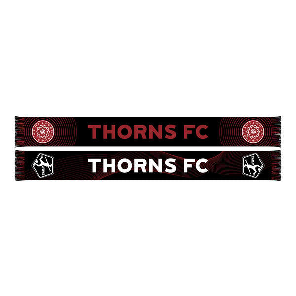 NWSL 2024 Draft Portland Thorns Black Scarf - Front View