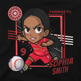 Unisex Portland Thorns Black Sophia Smith Chibi Tee