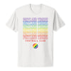 Unisex Portland Thorns Pride Repeat White Tee - Front View
