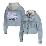 Women's Racing Louisville WEAR Cropped Denim Jacket - Front View