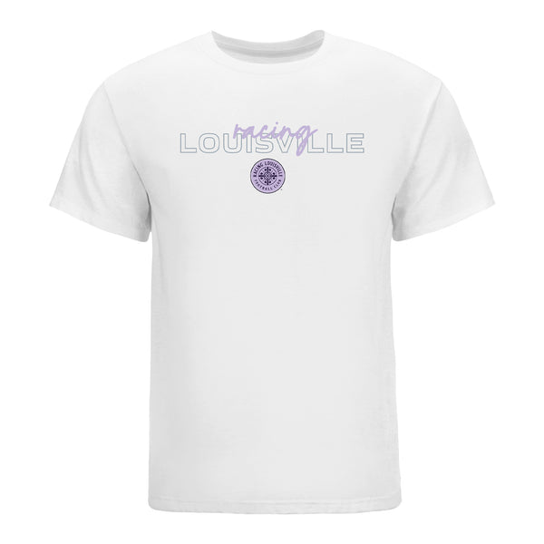 Unisex Racing Louisville Mosaic Motion White Tee