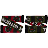 Portland Thorns Red & Green Bar Knit Scarf