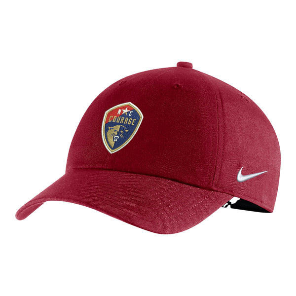 Adult Nike NC Courage Campus Burgundy Hat - Front View