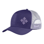 Adult Nike Racing Louisville Trucker Purple Hat - Front View