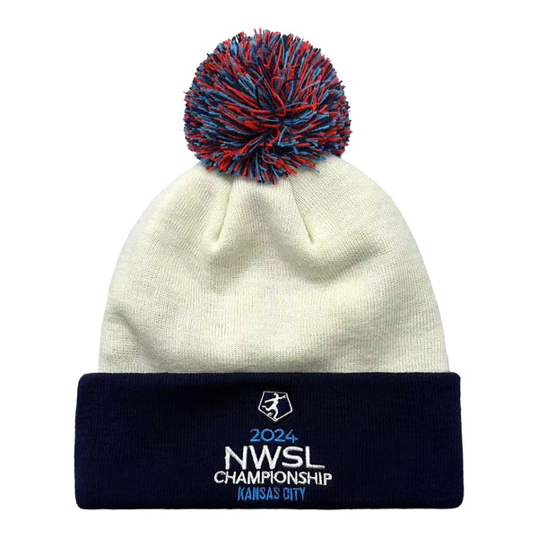 Adult Official League NWSL 2024 Championship Off-White Beanie