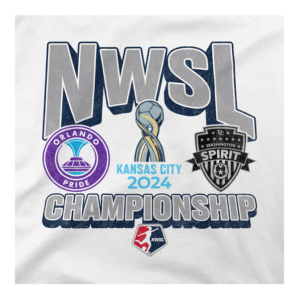 Unisex Stadium Essentials 2024 NWSL Championship Match-Up White Tee