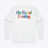 Unisex NWSL On Equal Footing White Vintage Crewneck