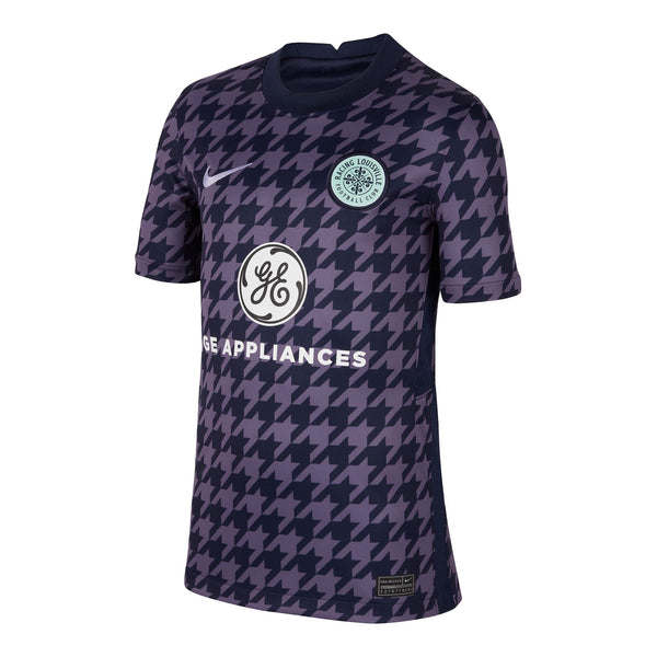 Youth Racing Louisville FC 2023 Purple Replica Jersey - Front View