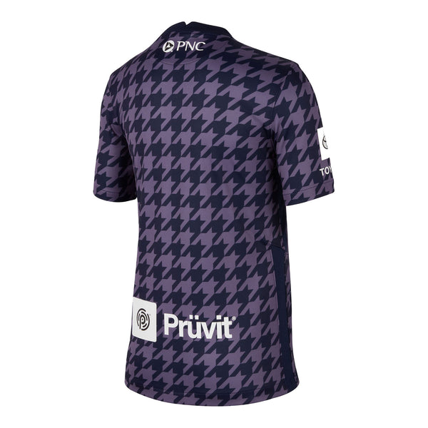 Youth Racing Louisville FC 2023 Purple Replica Jersey - Back View