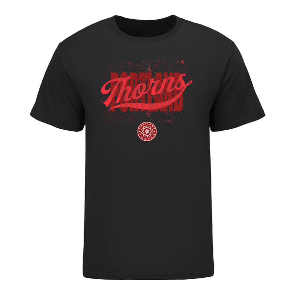 Unisex Portland Thorns Splatter Black Tee