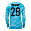 Unisex Nike 2024 Washington Spirit Nicole Barnhart Replica Blue Goalkeeper Jersey