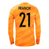 Unisex Nike 2024 Kansas City Current Adrianna Franch Replica Orange Goalkeeper Jersey