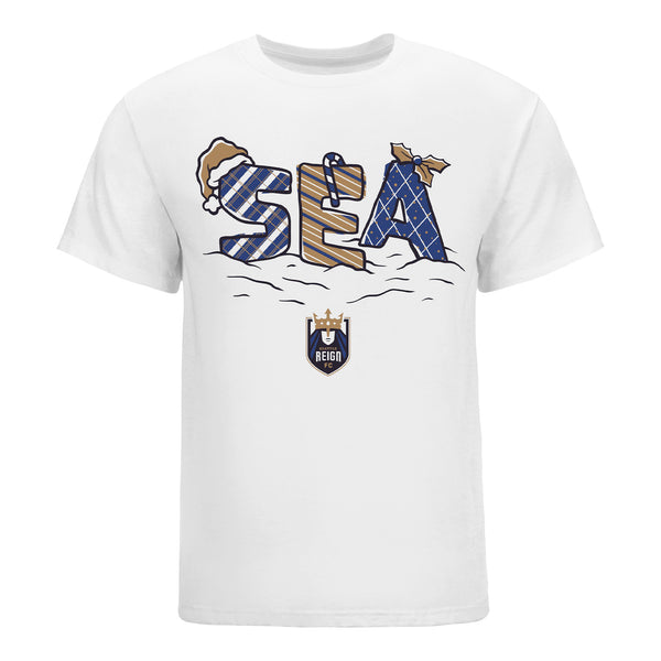 Unisex Seattle Reign Holiday White Tee