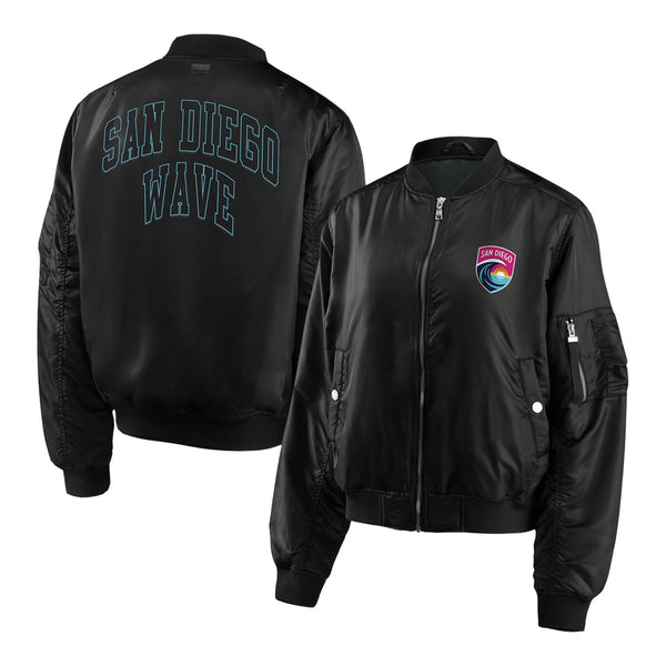 Women's San Diego Wave WEAR Black Bomber Jacket – NWSL SHOP