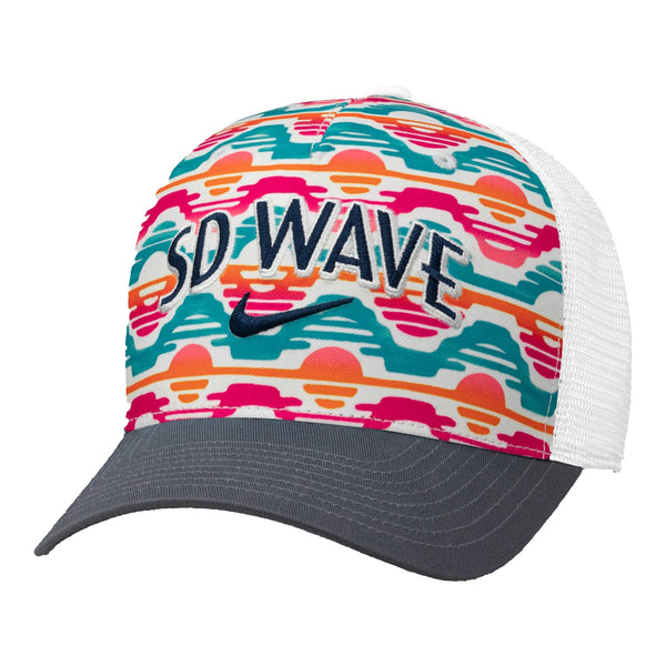 Unisex San Diego Wave Nike White Sunset Trucker Hat – NWSL SHOP