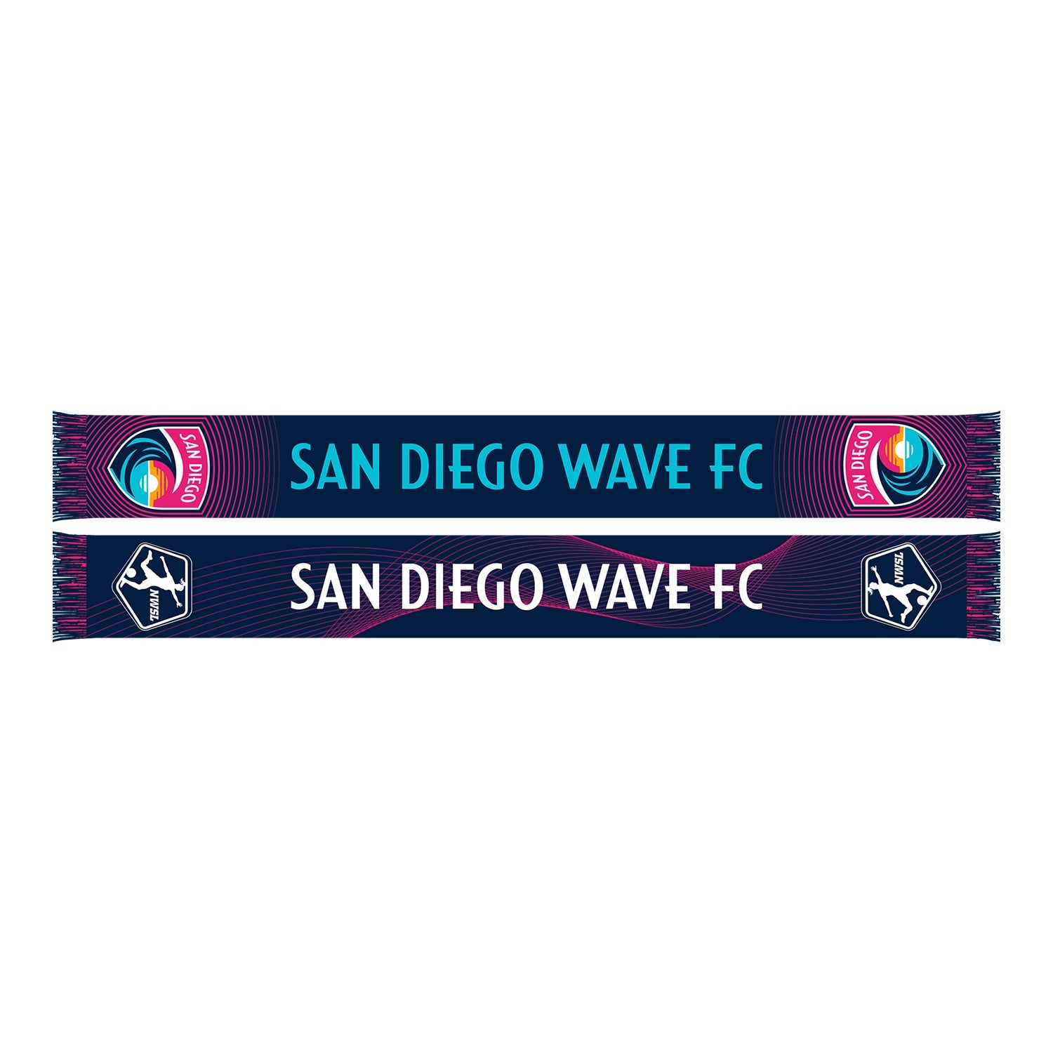 NWSL 2024 Draft San Diego Wave Navy Scarf - Front View