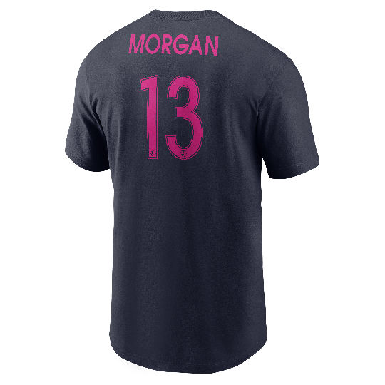 Unisex Nike San Diego Wave FC Alex Morgan Navy Tee