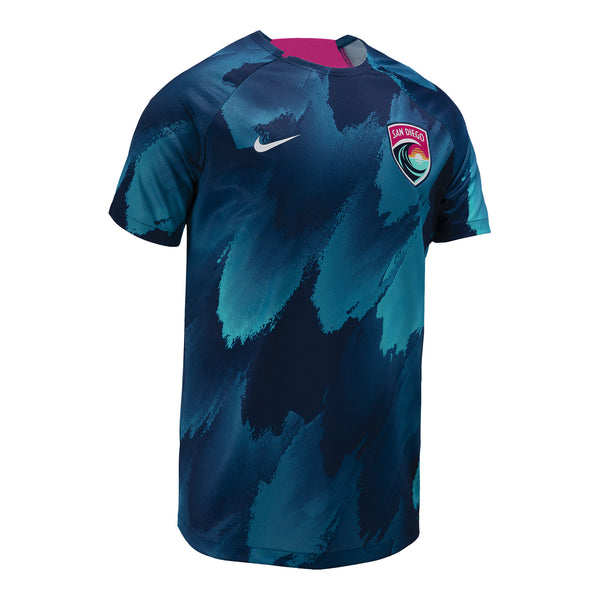 Unisex Nike 2024 San Diego Wave FC Pre-Match Top - Side View
