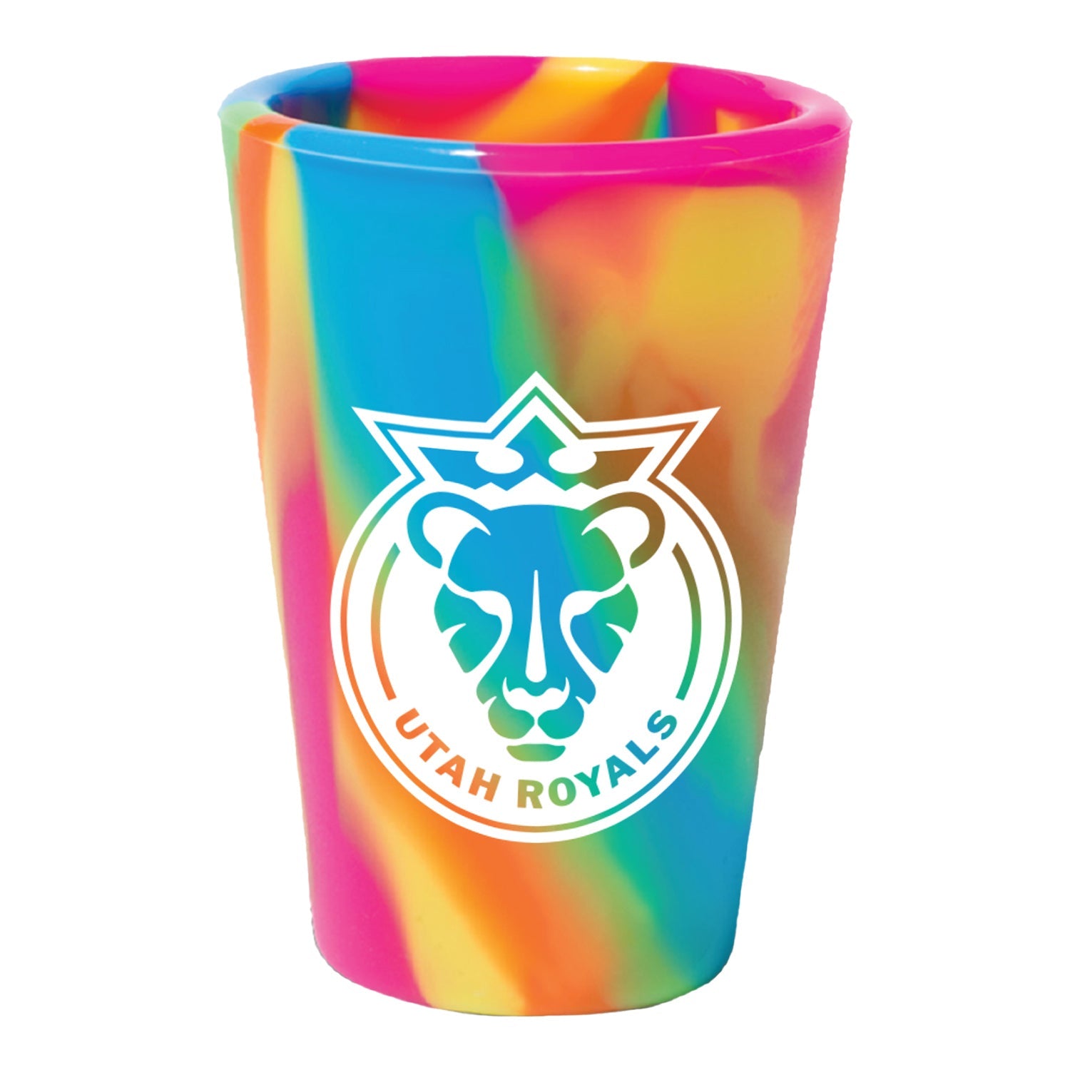 WinCraft Utah Royals Hippie Silicone Shot Glass - Front View