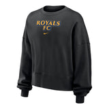 Women's Utah Royals Nike Black Ignite Crewneck