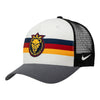 Adult Nike Utah Royals FC Grey Striped Trucker Hat