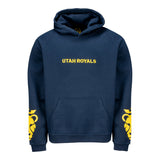 Unisex Utah Royals Oversized Navy Hoodie - Front View