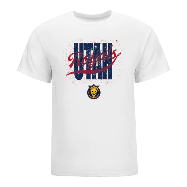 Unisex Utah Royals Splatter White Tee