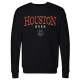 Unisex Houston Dash Black Arched Wordmark Sweatshirt