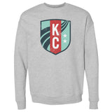 Unisex KC Current Gray Vintage Primary Logo Sweatshirt