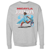 Unisex Chicago Stars Micayla Johnson Cracked Number Crewneck Sweatshirt