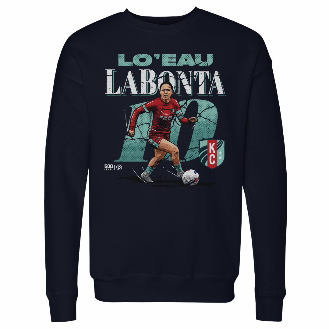 Unisex KC Current Lo'eau LaBonta Cracked Number Crewneck Sweatshirt