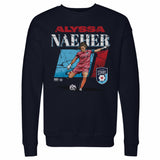 Unisex Chicago Stars Alyssa Naeher Cracked Number Crewneck Sweatshirt