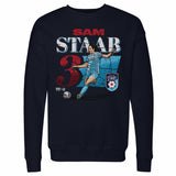 Unisex Chicago Stars Sam Staab Cracked Number Crewneck Sweatshirt
