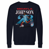Unisex Chicago Stars Micayla Johnson Cracked Number Crewneck Sweatshirt