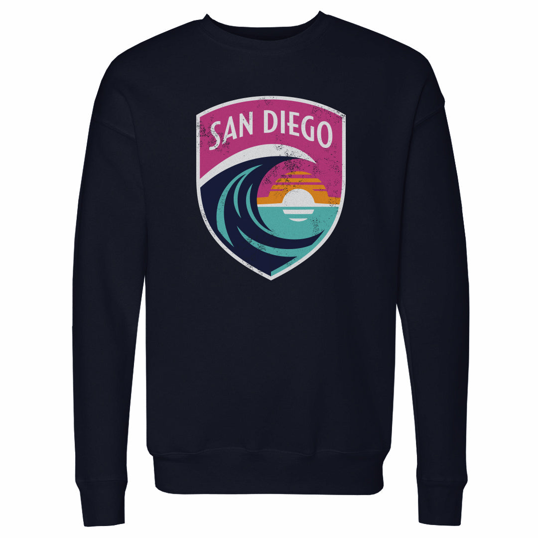 Unisex San Diego Wave Gray Vintage Primary Logo Sweatshirt