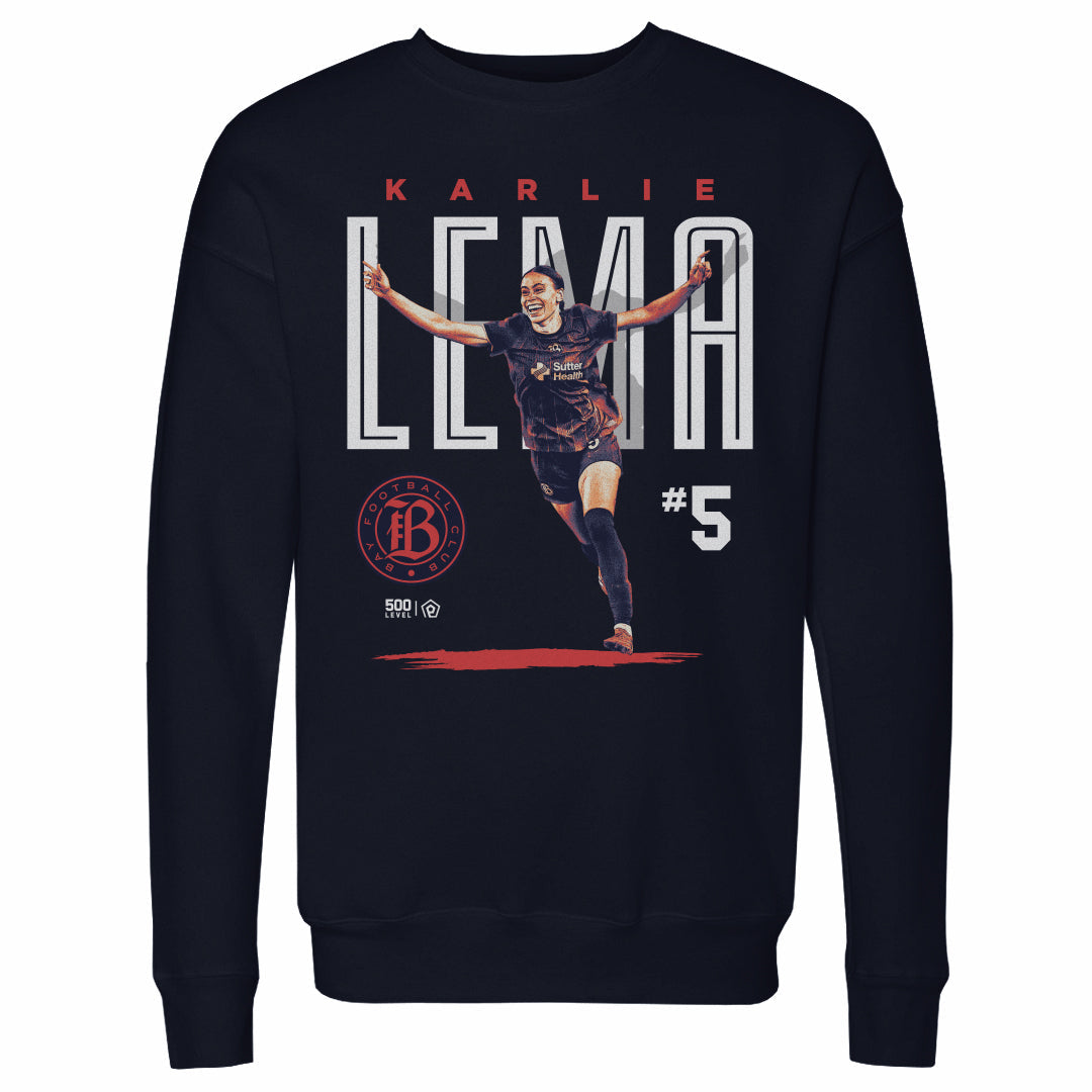 Unisex Bay FC Karlie Lema Bitmap Crewneck Sweatshirt