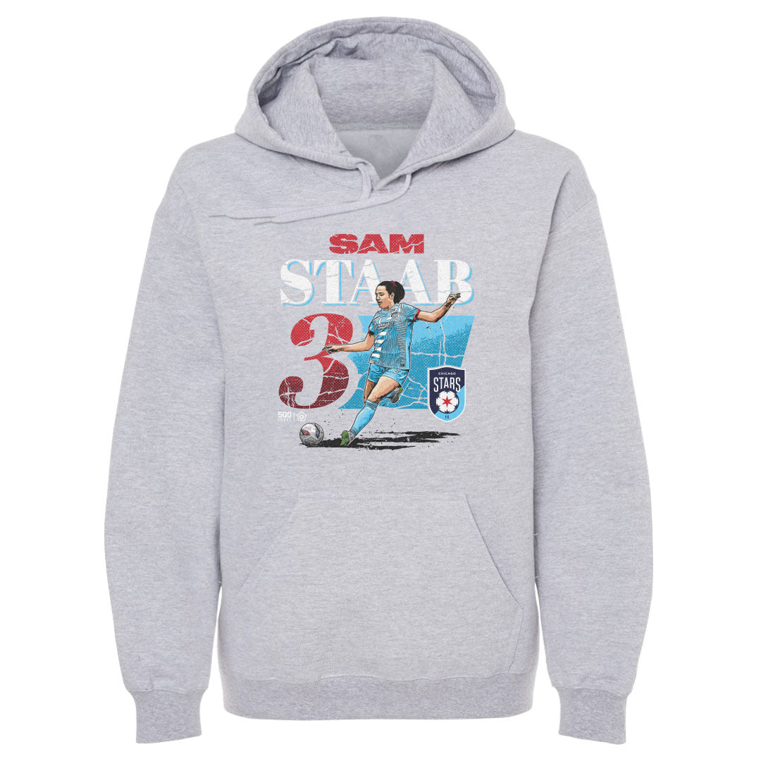 Unisex Chicago Stars Sam Staab Cracked Number Hoodie