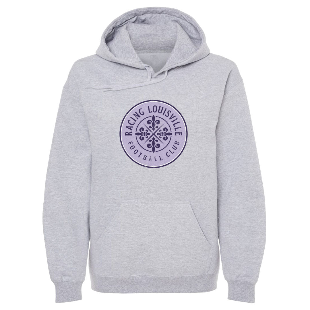 Unisex Racing Louisville Black Vintage Primary Logo Hoodie