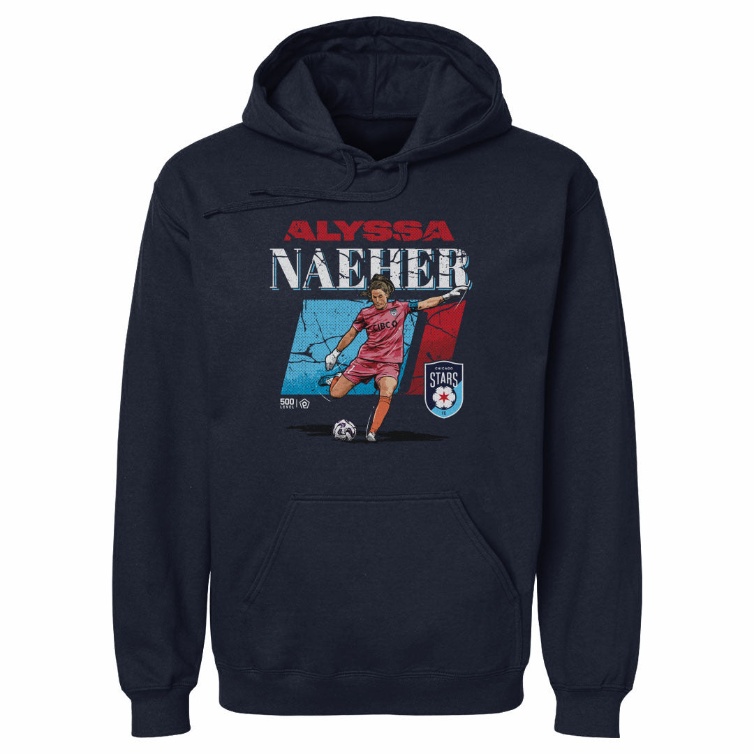Unisex Chicago Stars Alyssa Naeher Cracked Number Hoodie
