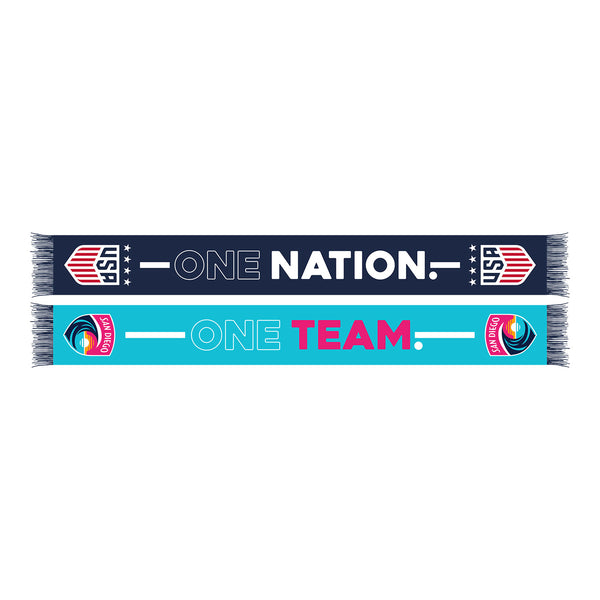 Ruffneck San Diego Wave x USWNT 2023 Scarf - Front View