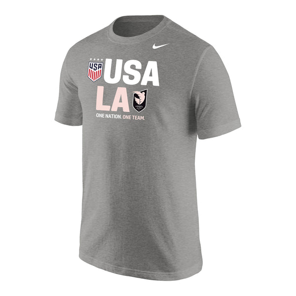 Men's Nike Angel City x USWNT Grey Tee - Front View
