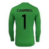 Unisex Houston Dash Nike Green 2025 Jane Campbell Replica Goalkeeper Jersey